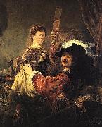 Rembrandt, Rembrandt and Saskia in the parable of the Prodigal Son